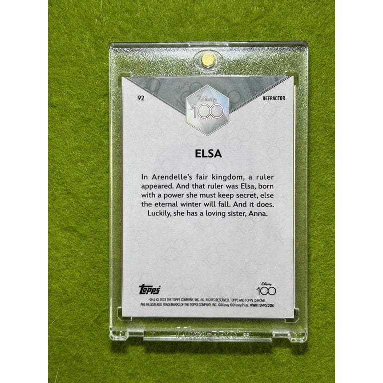 ELSA from FROZEN Disney 100 REFRACTOR CARD 2023 Topps Chrome