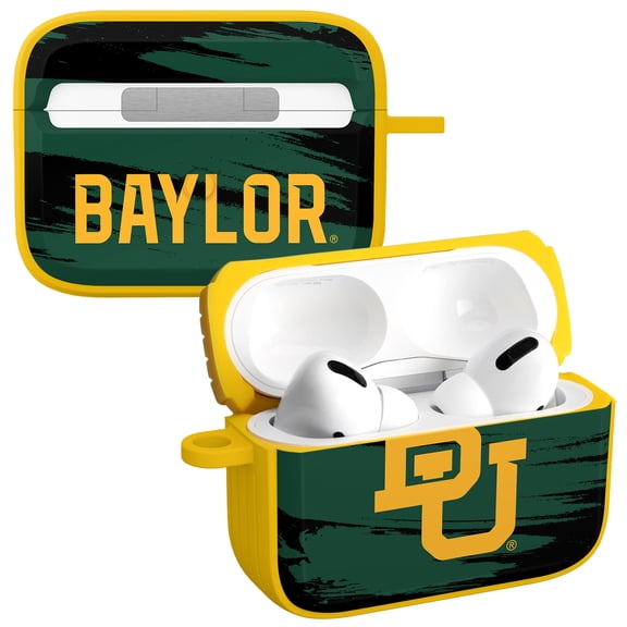 Baylor Bears Paint Stripe HDX Case Cover Compatible with Apple AirPods Pro 1 & 2 by Affinity Bands