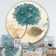 thumbnail image 2 of Designart 'fleur Cottage Bleue Hortensia I' Art Mural Rond en Métal Style Ferme - Disque de 36, 2 of 5