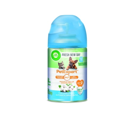 Airwick Fresh New Day 24/7 PetExpert Indoor Pet Deodorizer Refill Spray, 5.96oz, Metallic Can