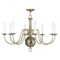 Traditional Eight Light Chandelier-Antique Brass Finish Bailey Street Home 218-Bel-1260961