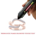 thumbnail image 7 of 1/5 Carat Round Cut Lab Created Moissanite Diamond Enhancer Guard For Engagement Wedding Ring In 14K Rose Gold Plated 925 Sterling Silver (Color : G-H, Clarity : VVS1, 0.20 Cttw) Size - 6.5, 7 of 7