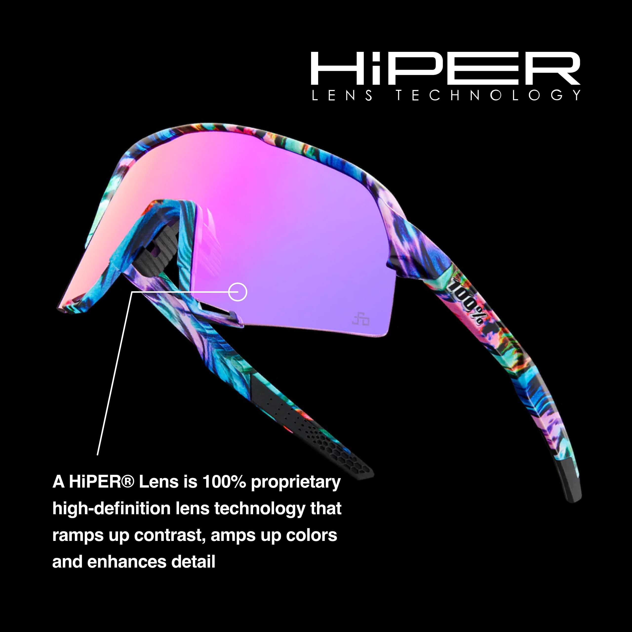 100% Lightweight Unisex Sport Sunglasses, Soft Tact Neon 100% Lightweight Unisex Sport Sunglasses, Soft Tact Neon