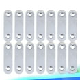 thumbnail image 2 of SHISUYAN 20 Pcs 37mm Support Droit en Acier Inoxydable Support Droit en Métal (Argent), 2 of 8