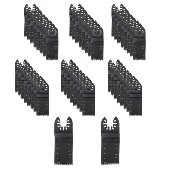 ALL-CARB 1-3/8 Inch Oscillating Saw Blade Longer Wave Teeth Multi-Tool Blade for Wood Plastic 50 Pieces