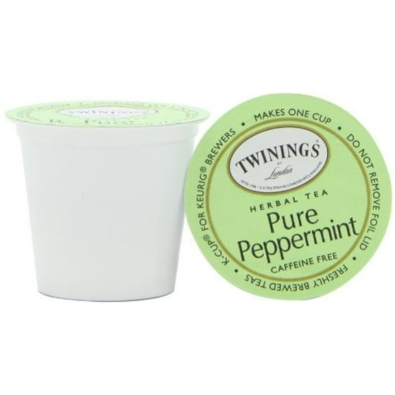 Twinings Pure Peppermint Tea, K-Cup Portion Pack For Keurig K-Cup Brewers, 72 Count
