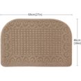 thumbnail image 2 of FrostHike 39x20inch Anti Fatigue Kitchen Rug Mats are Made of 100% Polypropylene Half Round Rug Cushion Specialized in Anti Slippery and Machine Washable,Burgundy, 2 of 5