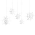 thumbnail image 4 of Jacenvly Christmas Party Decorations Clearance Home Decor 6Pcs/Set Large Cardboard 3D Snowflake Ornaments Set Christmas Kitchen Decor, 4 of 5