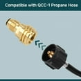 thumbnail image 4 of CZCPP-Adaptateur de Réservoir de Propane, Raccords de Propane POL à QCC-1, Convertit Réservoir de 100lb en Tuyau Ou Régulateur Type 1, Ancien à Neuf, Laiton Massif, 4 of 4