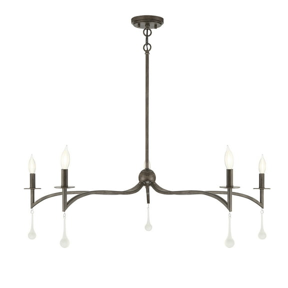 Chelsea Walnut Five Light Chandelier from the Laramie Collection