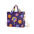 thumbnail image 7 of FORMRS Womens Corduroy Tote Bag Crossbody Shoulder Handbag with Pocket, Candy Carnival, 7 of 7