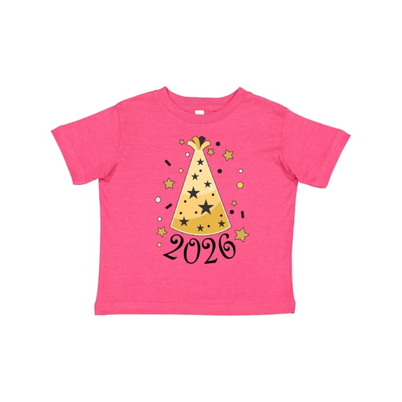 Inktastic New Year 2026 Party Hat Boys or Girls Toddler T-Shirt