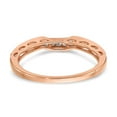 thumbnail image 5 of 14k Rose Gold Lab Grown Diamond Milgrain Edge Contour Wedding Band / Anniversary Ring 1/4 Ct., 5 of 7