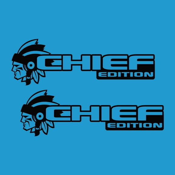 Collectible Decals Fender Decals For Wrangler/Gladiator - JL/JT Chief Edition Fender Vinyl Decal (Pair)