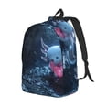 thumbnail image 2 of Xecao Heart Axolotl for Canvas College Laptop Backpack, Durable Rucksack Travel Notebook Bag School Backpack Book Bag for Men Women, 2 of 8
