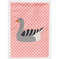 thumbnail image 1 of Carolines Treasures BB7893CHF Pilgrim Goose Pink Check Canvas House Flag, 1 of 4