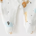 thumbnail image 5 of Newborn Preemie Boys Girls Underwear Pajamas Rompers Home Clothes Footed Sleeper Gown With Mitten Footed Print Infant Play For 0 6 Months Yellow Rompers Baby Gift, 5 of 6