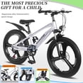 thumbnail image 6 of SHINPT 20in Mountain Bike for Boys and Girls Ages 7-14, 7-Speed Youth Bicycle with Magnesium Alloy Frame & One-Piece Wheels, Lightweight Kids Bike for Road, Dirt, Grass, Perfect Birthday Gift, 6 of 10