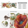 thumbnail image 6 of Tie Up Valance Curtain for Kitchen, Abstract Bohemian Flowers Rod Pocket Short Curtains Adjustable Tie-Up Shade Valances, Paisley Floral Art Window Treatment for Bathroom Living Room Bedroom, 6 of 9