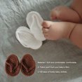thumbnail image 4 of Photography Props Baby Crochet Slippers Washable Newborn Shoes Cute Manual Knitted Shoe Infant Accessories Shooting Photo Coffee Color, 4 of 6