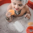 thumbnail image 1 of Raindrops Newborn Sponge Bathing Baby Bath Sponge Brush White 1 Set, 1 of 8