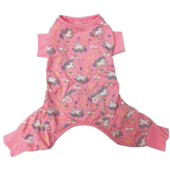 Fashion Pet Unicorn Dog Pajamas Pink [Dog, Apparel Sweaters & Pajamas] XX-Small