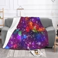 thumbnail image 2 of Abstract Bokeh Lights Confetti Throw Blanket, Super Soft Anti-Pilling Flannel Bed Blankets, 60"x50", 2 of 8