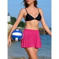 thumbnail image 7 of Anwell Swim Shorts for Womens Pleated Side Swim Bottoms High Waisted Bikini Tanikini Bath Suit Shorts, 7 of 7