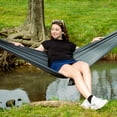 thumbnail image 2 of Equip 1 Person Tree Hammock Dark Gray, Size 108" L x 56" W x .05" H, 2 of 8