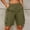 Green women cargo shorts with pockets a1, variant on Cagogo Womens Cargo Shorts with Pockets Casual Vacation Beach Shorts Elastic Waist Loose Fit Summer Trousers for Travel Outdoor Hiking Work Clothes, Beige 2XL