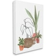 thumbnail image 3 of Stupell Industries Sleeping Cat Indoor Pet Terracotta Plants Big Palms, 16 x 20, Design by June Erica Vess, 3 of 7
