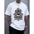 thumbnail image 1 of Men's Graphic T-Shirt | Lightweight Cotton Blend, Short Sleeve, Round Neck, Street Style Design, Outdoor Clothing | Graphic Tee | Comfortable Fit, 1 of 8