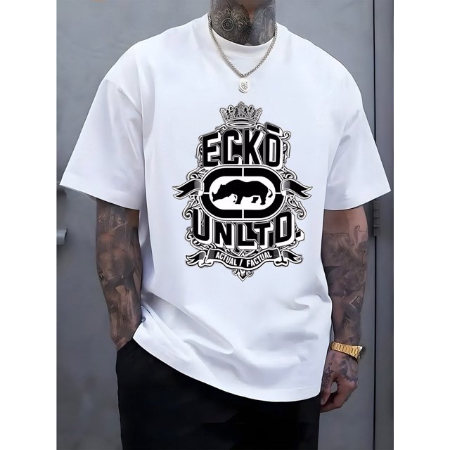Men's Graphic T-Shirt | Lightweight Cotton Blend, Short Sleeve, Round Neck, Street Style Design, Outdoor Clothing | Graphic Tee | Comfortable Fit