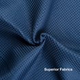 thumbnail image 3 of Cortina de ducha Amazer Bath con forma de gofre, tela azul marino, 180 x 180 cm, 3 of 9