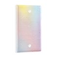 thumbnail image 2 of Yayeee Blank Wall Plate Cover 1-Gang 4.5"x2.7" Home Unused Decorative Outlet, Pink Wavy Striped, 2 of 7