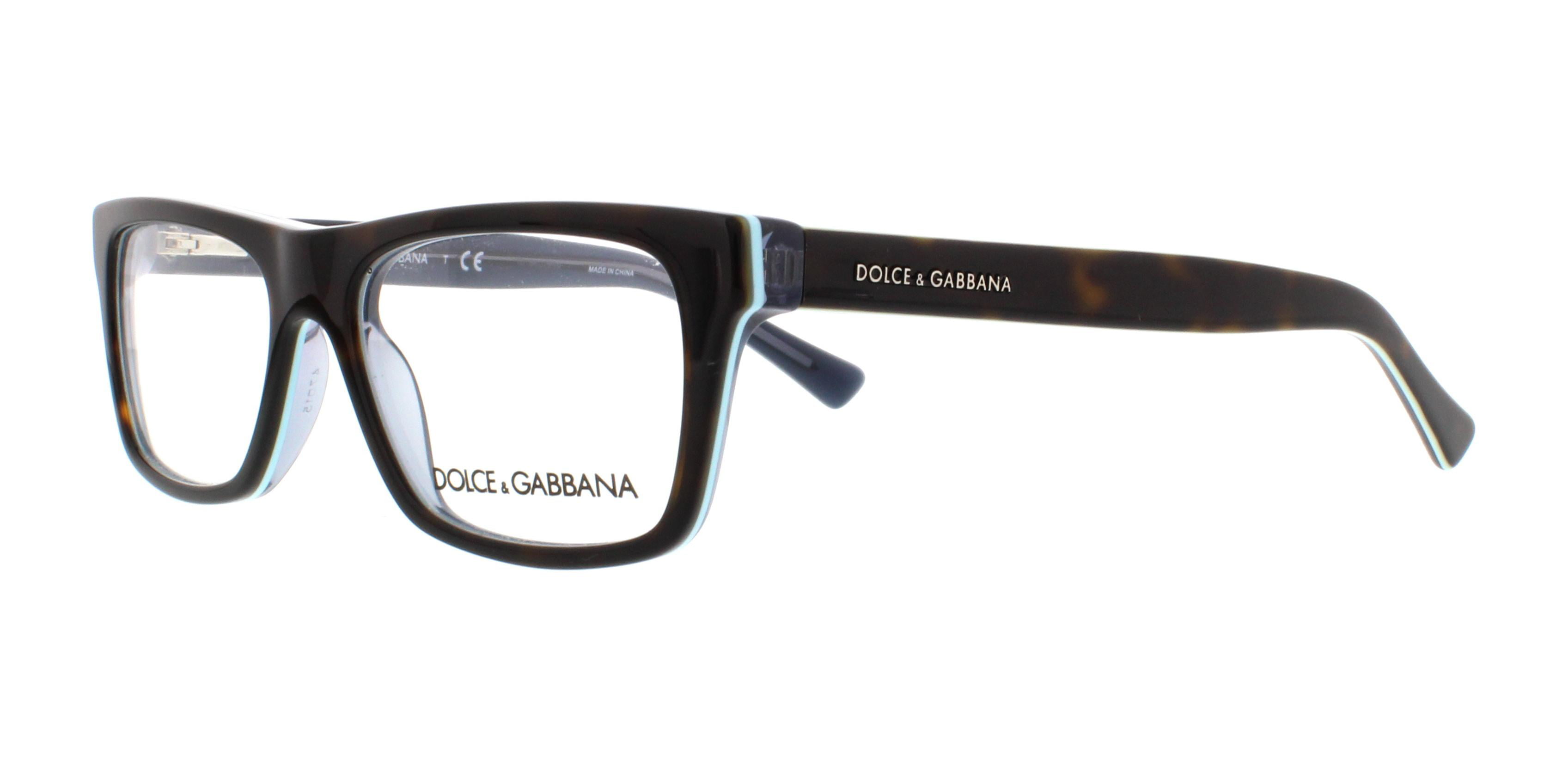 DOLCE & GABBANA Eyeglasses DG3205 2867 Havana On Petroleum 47MM -  