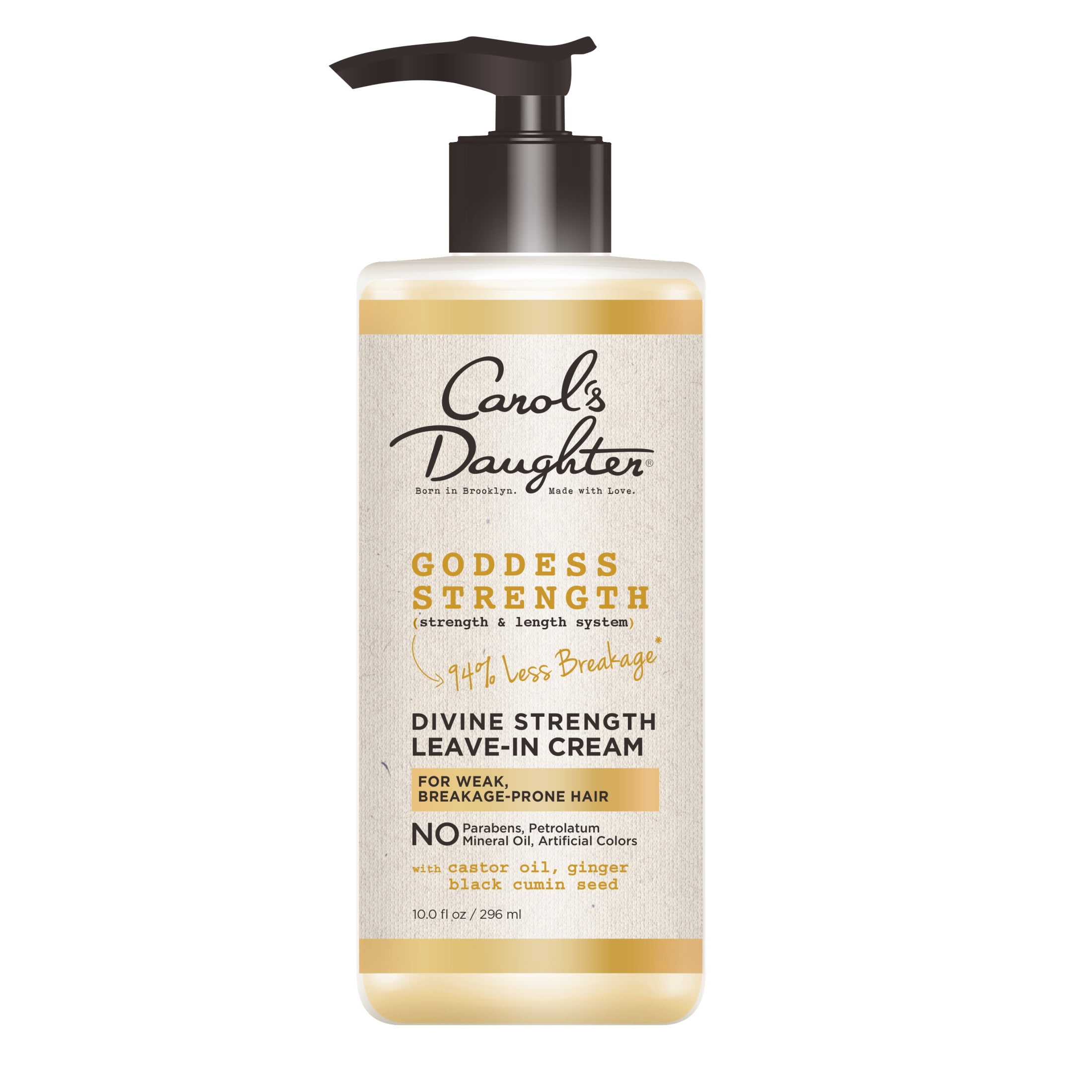 Carol's Daughter Goddess Divine Strength Leave In Conditioner & Castor Hair Oil Set, 10 & 4 fl oz