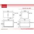 thumbnail image 6 of Rosario 36" Wood Floating Vanity Base w/ Glass Facade in Matte Blue, 6 of 6