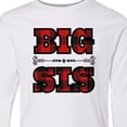 thumbnail image 4 of Inktastic Big Sis Buffalo Plaid Sister Long Sleeve Youth T-Shirt, 4 of 5