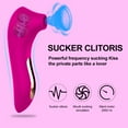 thumbnail image 3 of XBONP Sucking Vibrator for Women, with 10 Sucking Modes - Adult Sex Toys for Women Couples (Red), 3 of 7