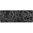 thumbnail image 2 of Topographic Mouse Pad Long XL Black and White Extended Keyboard Full Desk Mat Large for Gaming Home Office 31.5 x 11.8 in, 2 of 6