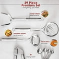 thumbnail image 2 of 29 pcs Kitchen Utensils Set Cooking Utensils Set,Stainless Steel Utensils Set, 2 of 7