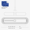 thumbnail image 4 of 36-inch blue commercial dust mop and floor sweeper with extendable pole, suitable for cleaning hardwood, tile, and concrete floors., 4 of 10