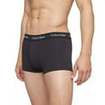 thumbnail image 3 of Calvin Klein Men's Cotton Stretch Multipack Low-Rise Trunks, Black, S, 3 of 4