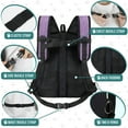 thumbnail image 4 of PetAmi Dog Front Carrier Backpack, Adjustable Dog Pet Cat Chest Carrier Backpack, Ventilated Dog Carrier for Hiking Camping Travel, Small Medium Dog Puppy Large Cat Carrying Bag, Max 10 lbs, Purple, 4 of 6