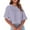Purple, variant on Munlar Purple Women Tops Dressy Casual Summer Shirts Crew Neck Loose Solid Color Short Sleeve Blouses S