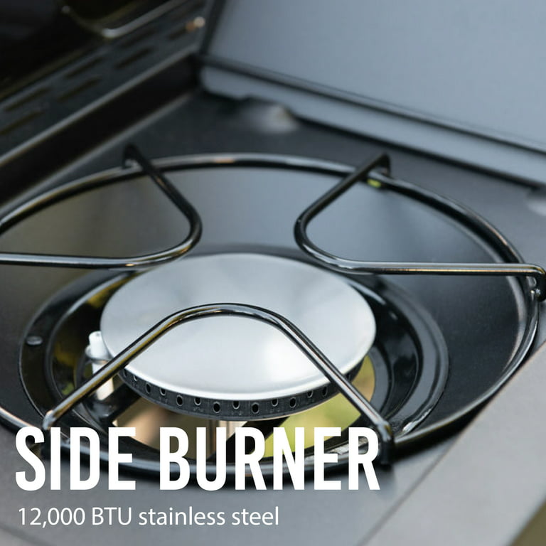 5 Burner Propane Gas Grill Independent Griddle Combo 50000 BTU Expert Grill