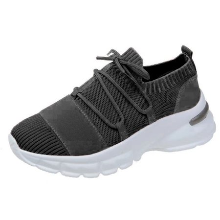 

Lyinloo Women s Round Toe Bandage Breathable Comfy Casual Canvas Shoes Flat Heeled Outdoor Sneakers Black 37