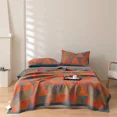 thumbnail image 3 of Manta de gasa de algodón 100 % hilo teñido ropa de cama Jacquard cama punto a cuadros colcha hogar mantas cubrecama colcha para la cama, 3 of 5