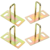 Hemobllo 4Pcs Heavy Duty Saddle Seat Bucket Lock for Motorcycle Secure Golden Lock